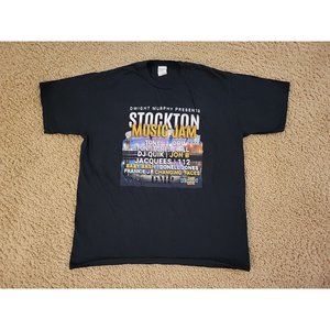 STOCKTON MUSIC JAM TONY! TONI! TONE! Mens Cotton Short Sleeve T Shirt Size XL